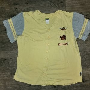Vinatge Cartoon Network Scooby Doo women's button down